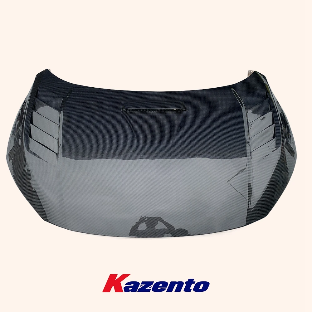 For Honda Civic 2016-2021 FC Carbon Fiber Vented Cooling Hood Bonnet KZ Style