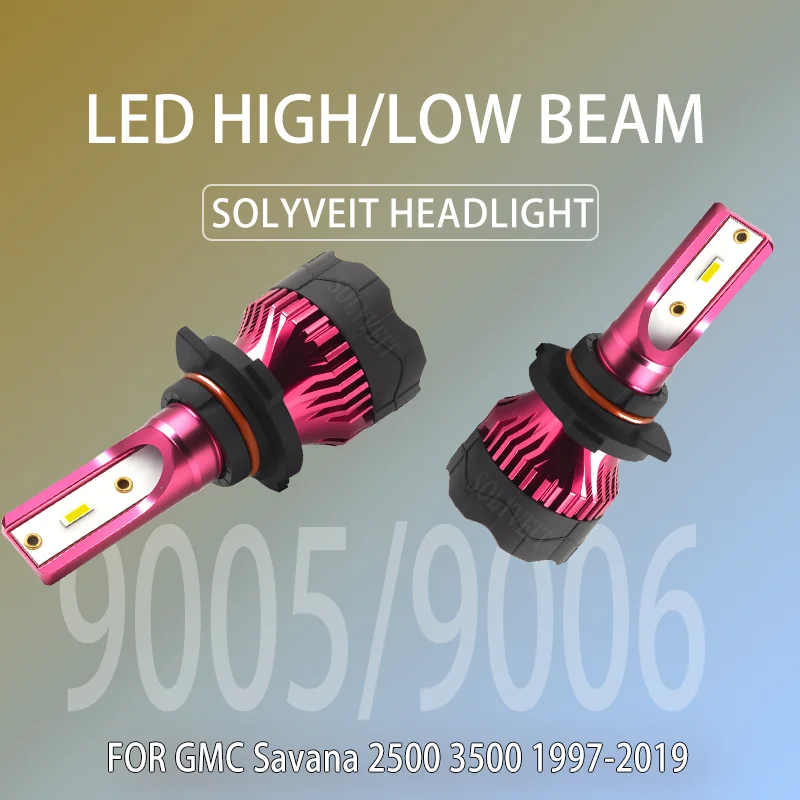 

Power Saving Shockproof 9005 9006 LED HIGH LOW BEAM BULBS FOR GMC Savana 2500 3500 1997 1998 1999 2000 2001 2002 2003 2004-2019