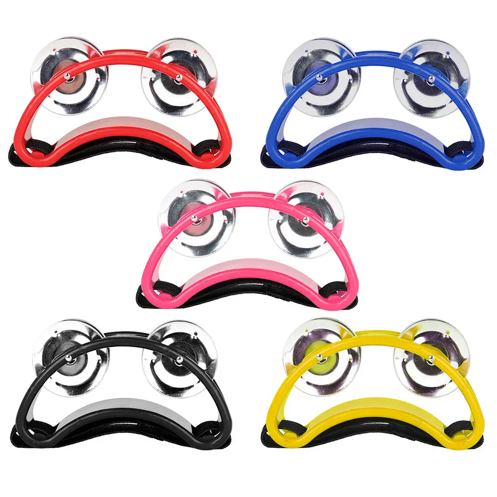 

Foot Pedal Bell Kids Musical Instruments Tambourine for Adult Red Shaker Toddler