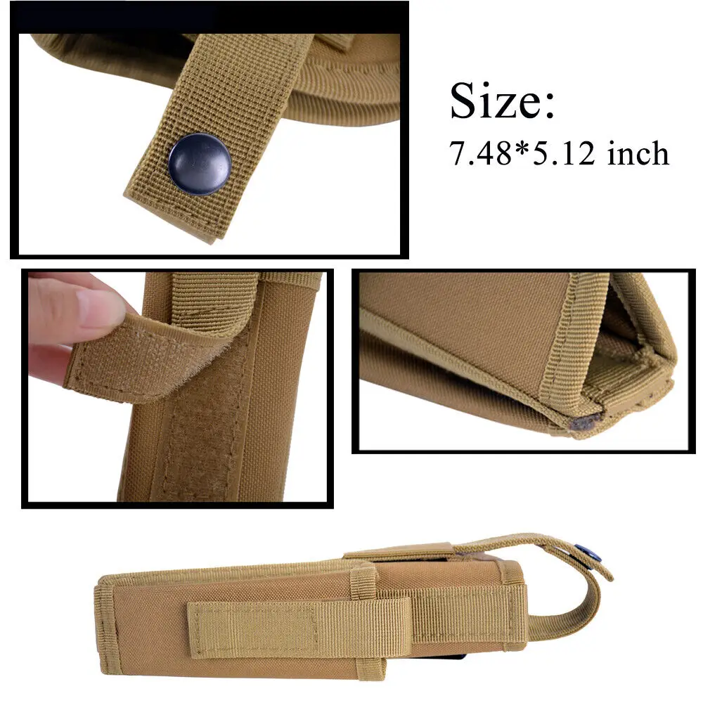 Militaire Gun Pouch Case Tactische MOLLE Gun Pouch Holster Links/Rechts Universele Handpistoolhouder Pouch Linkerhand Pistoolhouder