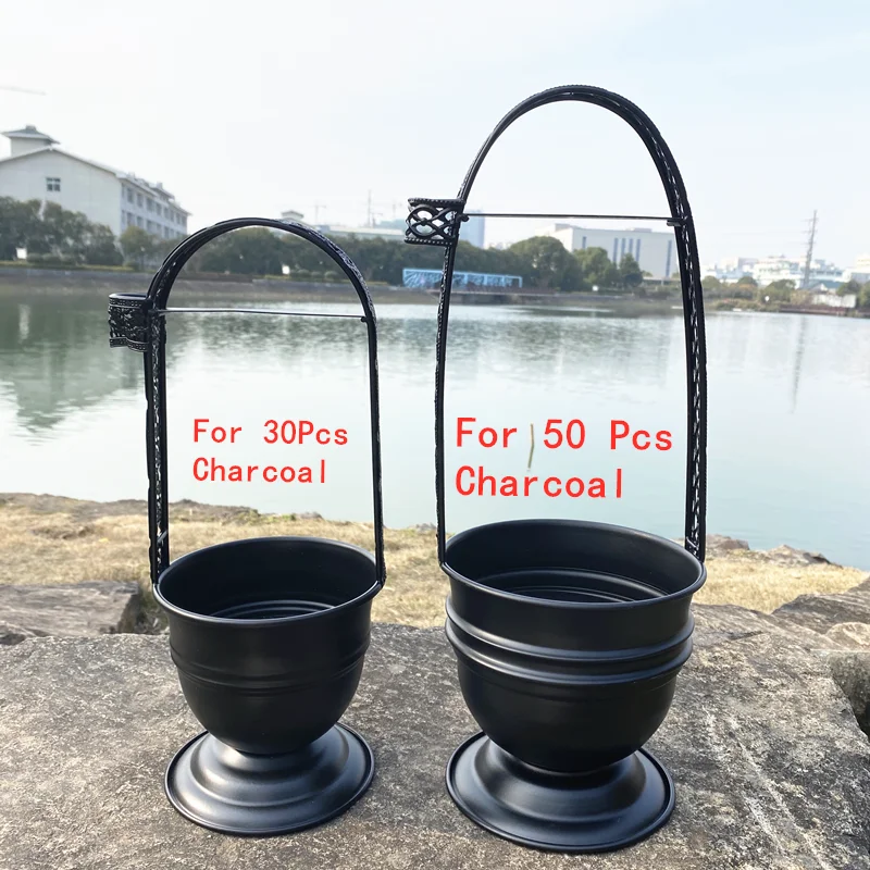 Black Hookah Charcoal Basket Coal Holder for Narguile Chicha Smoking Accessories