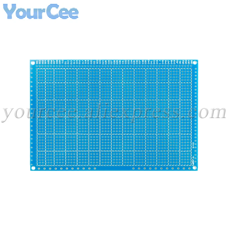 Universal Experimental Board Single Sided PCB 10*15CM 2.54MM 5.08mm Spacing Glass Fiber Blue Oil Universal PCB 10x15CM