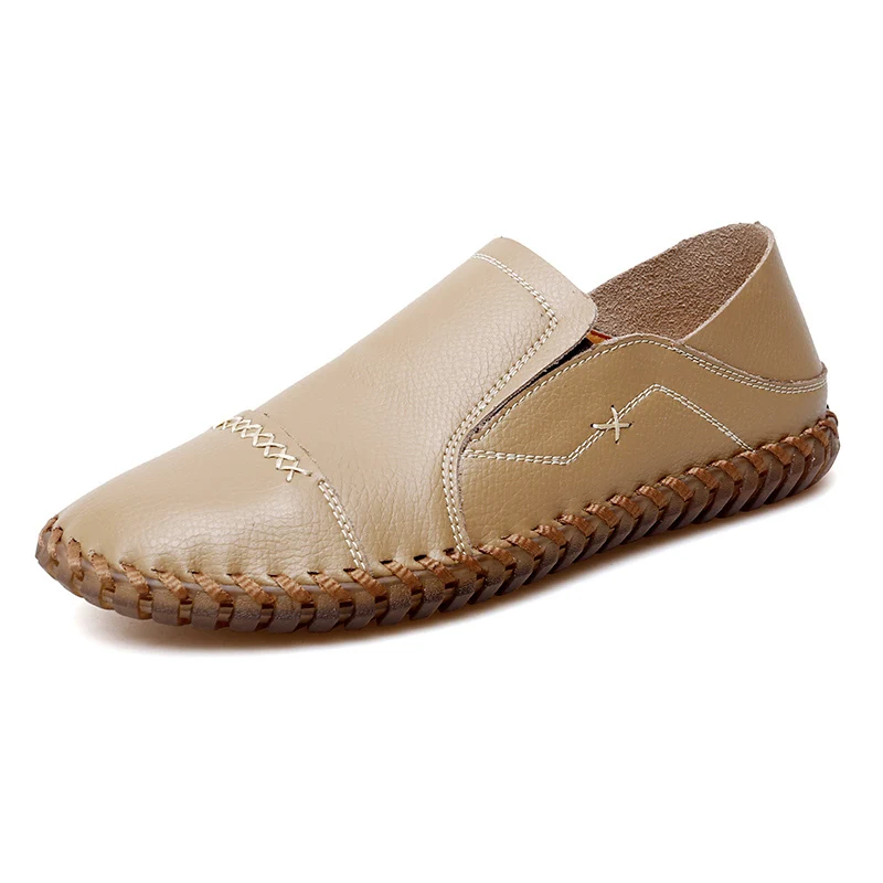 

Мужские лоферы, лоферы на плоской подошве, туфли-лоферы Penny, кожаные слипоны с низким берцем, весенние мужские туфли с круглым носком, повседневные туфли ручной работы для отдыха