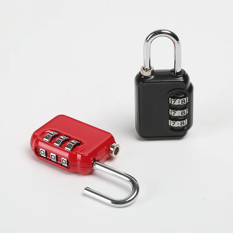 Combination Lock 3 Digit Small Padlock Resettable Combo Lock for School Gym Locker Outdoor Fence Gate Travel Luggage Locks 12HS