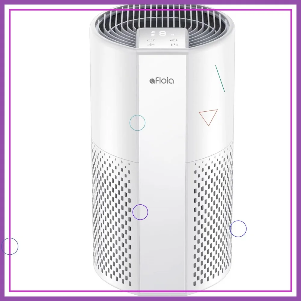

4-in-1 Washable Air Purifier for Allergies, Covers 1076 ft², Quiet Auto Shut-Off & Night Light, Removes Pet Dander, Pollen