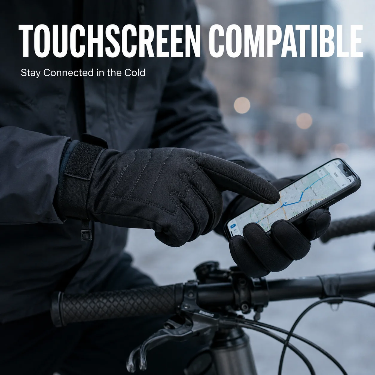 ถุงมือปั่นจักรยานฤดูหนาวสำหรับ - Touch Screen Gloves บทวิจารณ์และราคา