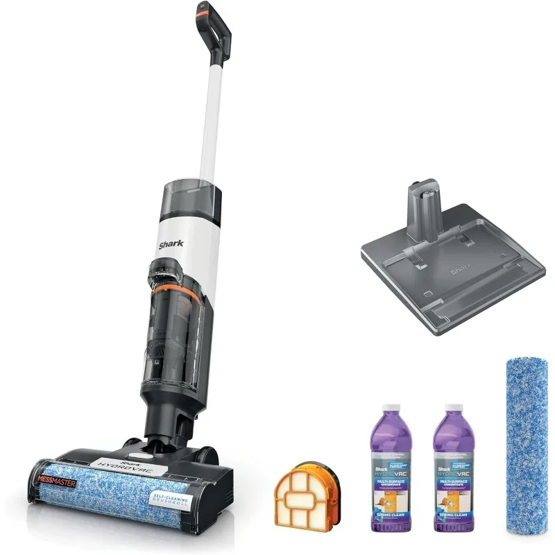 

Shark Wet Dry Vacuum Cleaner,Vacuum and Mop Combo,3-in-1 Self-Cleaning+Powerful Suction,2 Brushrolls& 2 Solutions Included,AW261