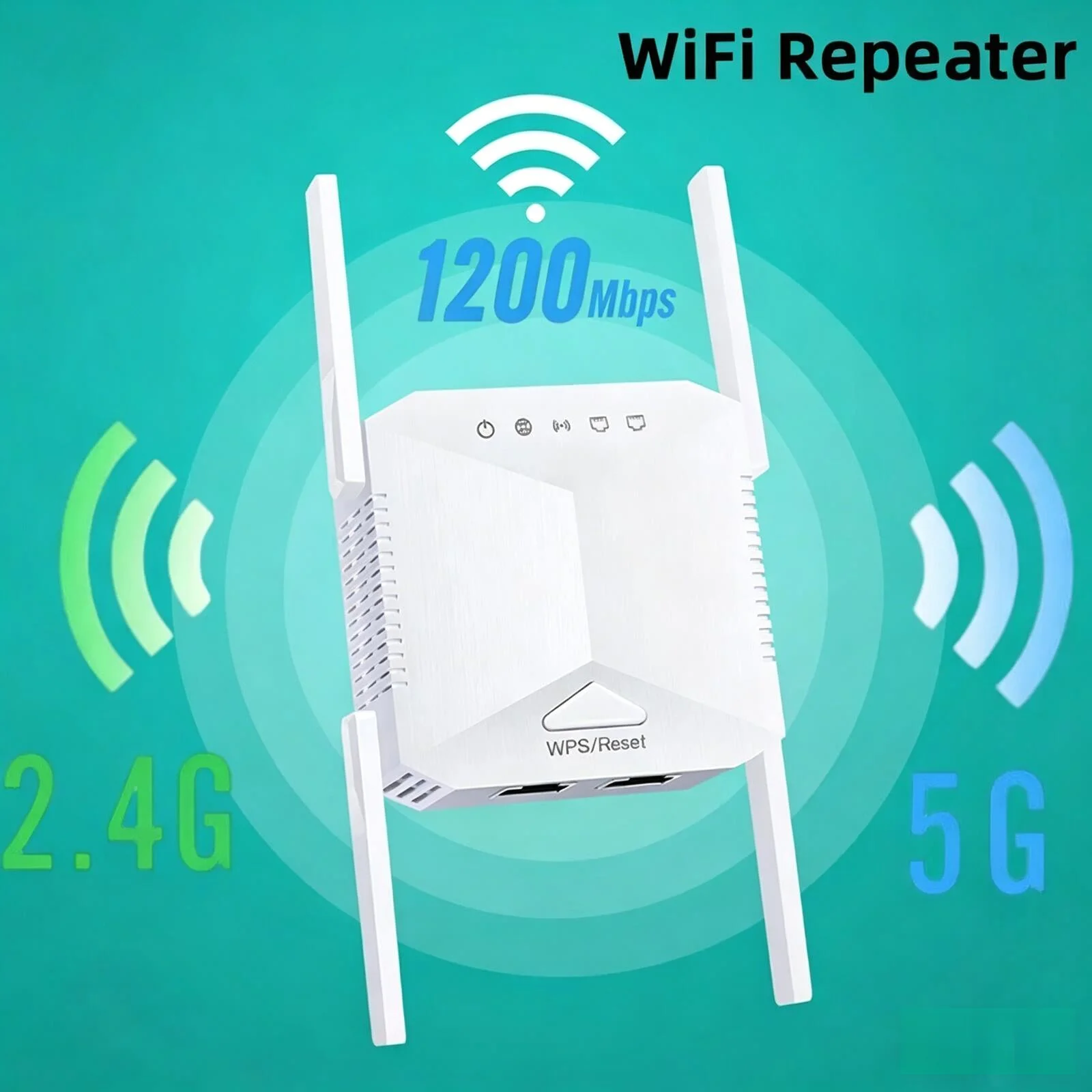 1200Mbps Repeater 2.4G 5.0G Signal Router 802.11N Long Range Wireless Wifi Extender Amplifier WIFI Booster