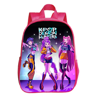 12 Inch KPop Demon Hunters Backpack Kawaii Cartoon Kids School Bags Baby Girls Kindergarten Daypack Kids Gift Bags