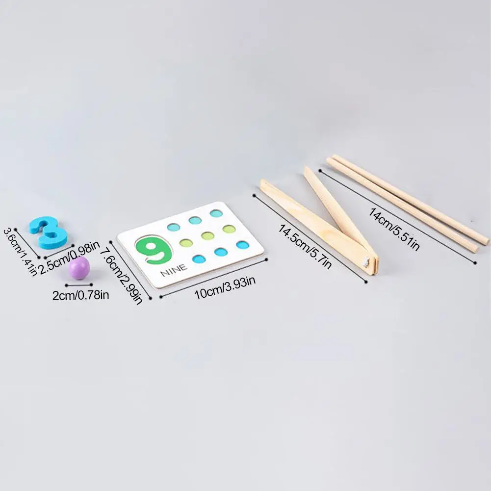 Educational Bead Claw Number Toy Math Beads Color Classification Stacked Educational Toys