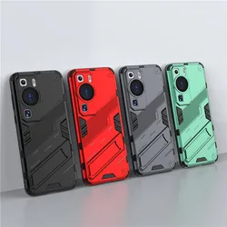 For Huawei P60 Pro Case Huawei P60 Art P60 Cover Punk Style Hard Armor Bracket Shockproof Protective Bumper For Huawei P60 Pro