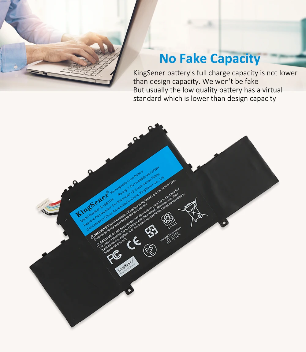 KingSener R10B01W R10BO1W Laptop Battery For Xiaomi Mi Air 12.5\