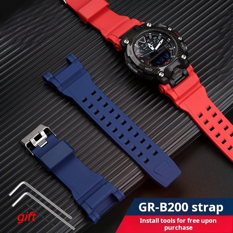 For Casio grb200 G-shock GR-B200 Waterproof TPU resin Watch Strap GR-B2001B GR B200 Watchband sports silicone Bracelet for Men