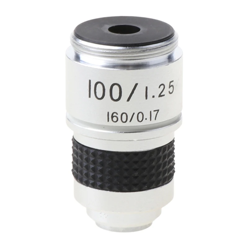 Achromatic Microscope Objective Lens, Laboratory Biological Microscope Parts, Tube Length 160mm, 10X 40X 100X