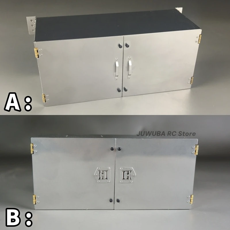 Caja de herramientas SCALECLUB, caja de almacenamiento para la parte inferior de la carrocería, 141*61*63mm, para Tamiya Scania 770S Volvo Benz 1/14, piezas de camión tractor RC, GJX-TY-141