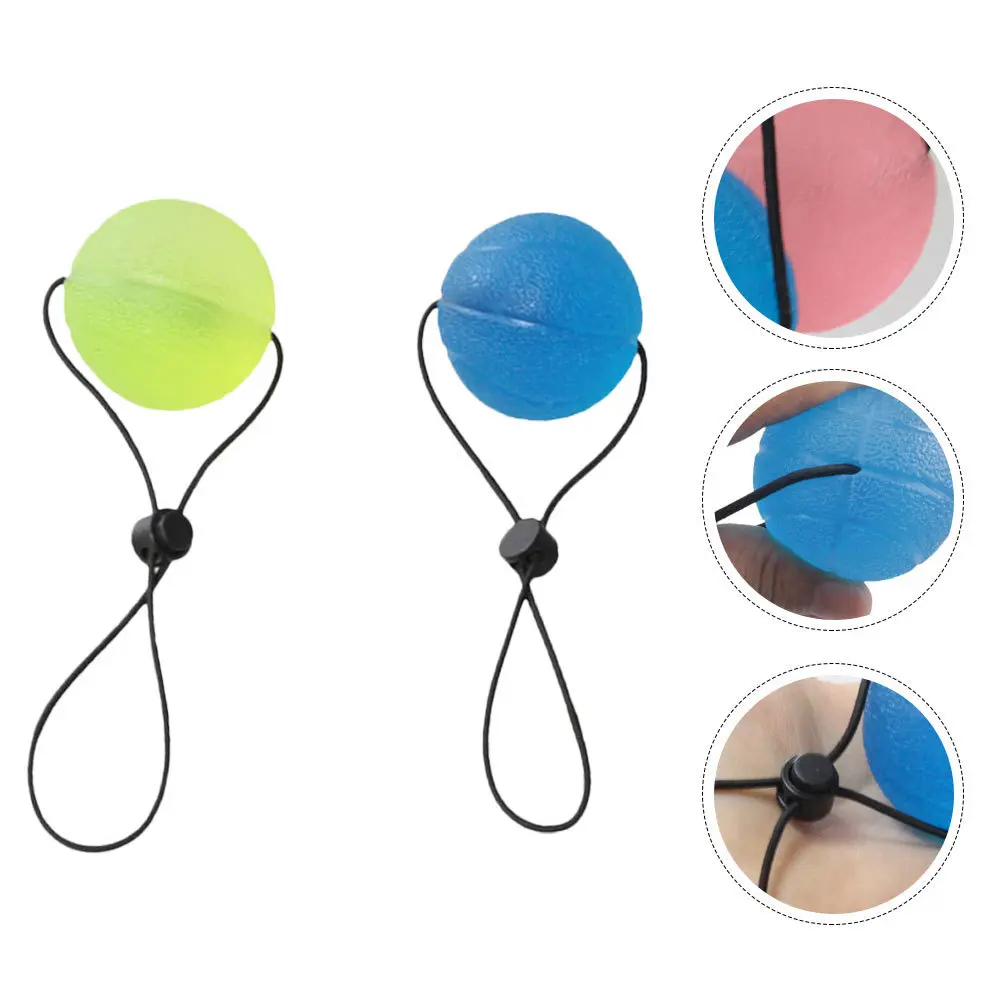 

2Pcs Silicone Hand Therapy Grip Balls Exercise Strength Trainer Stress Relief Fitness Equipment for Finger Wrist Pain