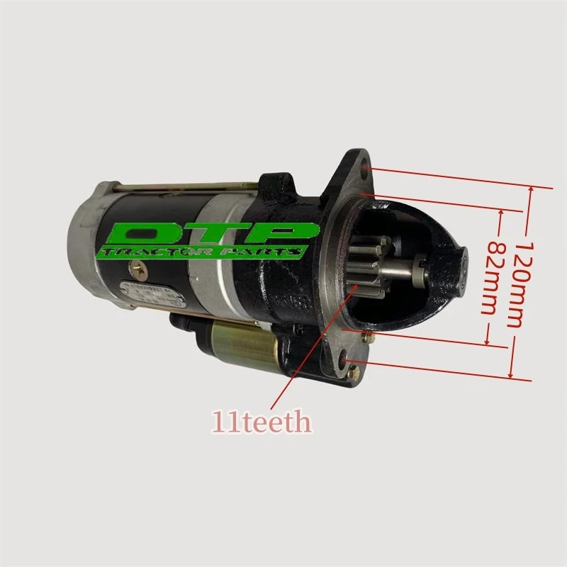 Starter motor 12V for Shanghai engine,295D,395A,395AD, 495A,4100A,4102A