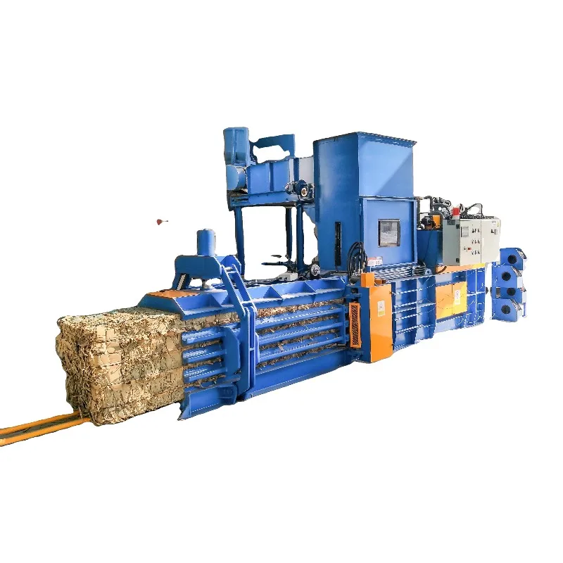 Corrosion Resistant Internal Compression Chamber Fully Automatic Horizontal Baler Process Chemical Plastic Scrap