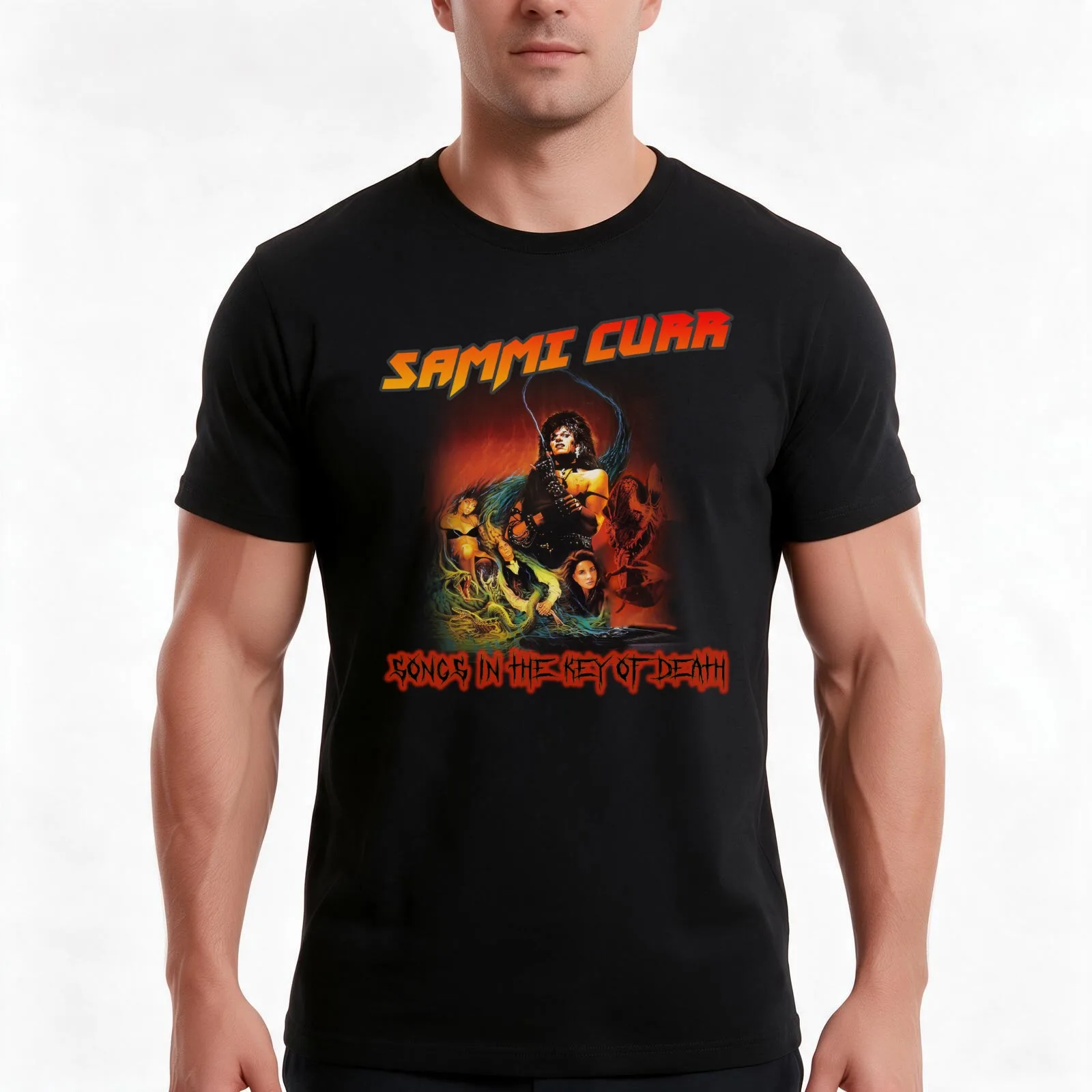 Sammi Curr - Songs In The Key Of Death T-Shirt Summer Casual Cotton Tee Oversized Streetwear Tops Vintage Graphic Print