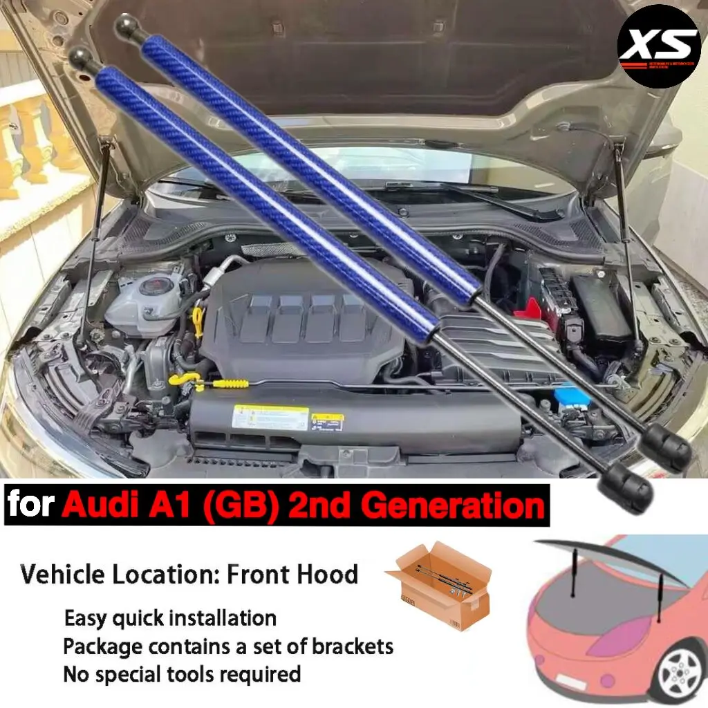 

Front Bonnet Hood Gas Struts For Audi A1 GB 2019-2024 Modify Lift Supports Shock Spring Damper Absorber Cylinder Piston Rod Prop