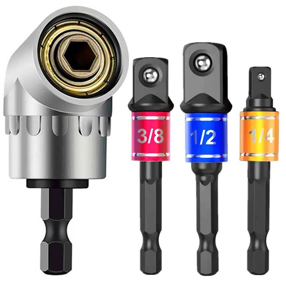 ABPQ-1 Set Impact Grade Power Hand Tools Driver Sockets Adapter & 50 Pcs Corner Bracket Profile Connector Set