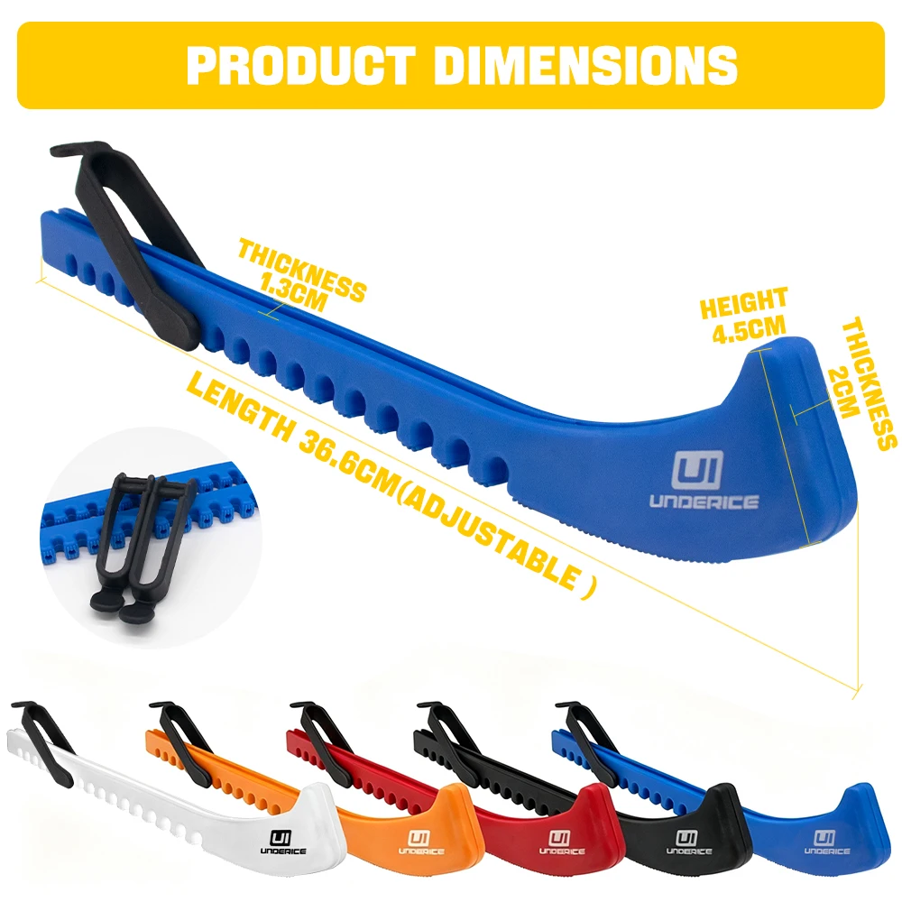 Hockey Skate Guard Adjustable Ice Knife Set Walking on Land Ice Hockey Blade Protector Skates Hockey Blade Covers Guards - view 2