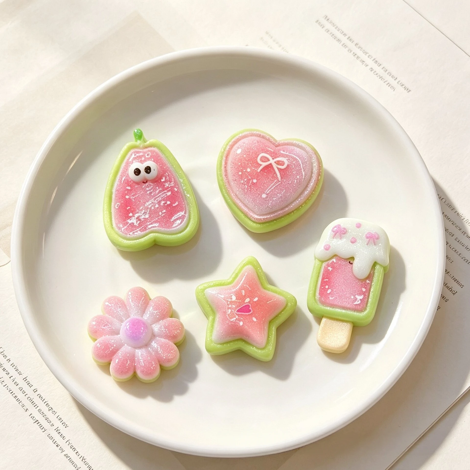 16pcs Mixed Pink Guava Themed Resin Shoe Charms - Cute Fruit & Sweets Decor for Clogs & Beach Bags