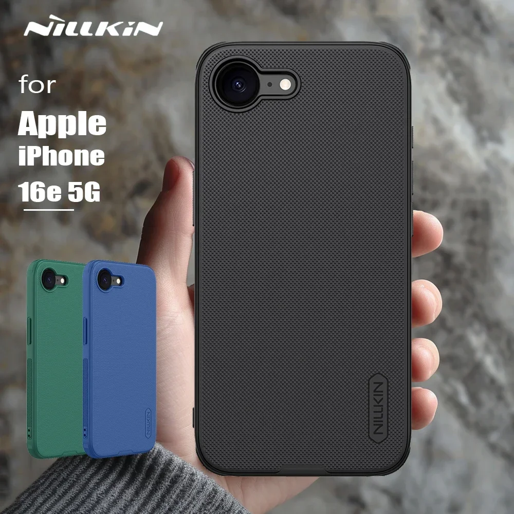 

For iPhone 16e NILLKIN Case Frosted Pro Hard 360 Bumper Cases Camera Back Cover Protection