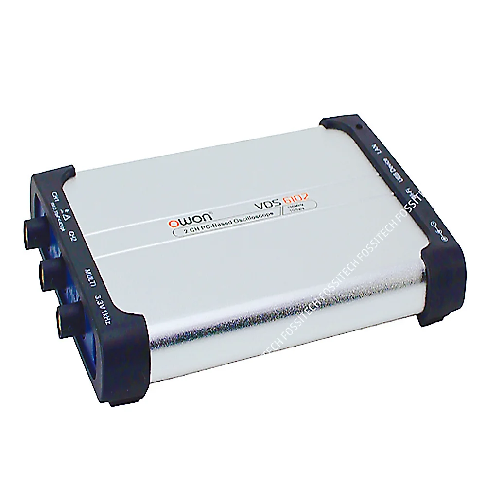 Imagem -03 - Owon pc Osciloscópio Virtual 2ch Escopo Mais 1ch fg 8-bits Vds6102 14-bits Vds6102a 100mhz 1gsa s 5mhz Gerador de Sinal Usb Tipo-c Lan