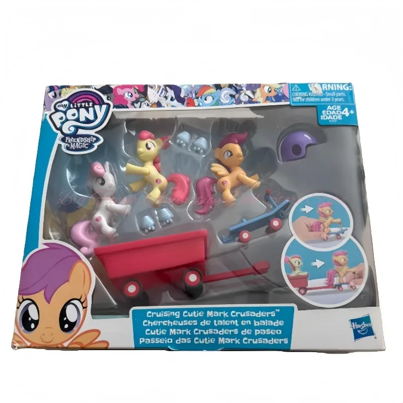 

【In-stock】Hasbro My Little Pony Apple Bloom and Scootaloo and Sweetie Belle Cute Army Set Animated Characters Toys Girls Gifts