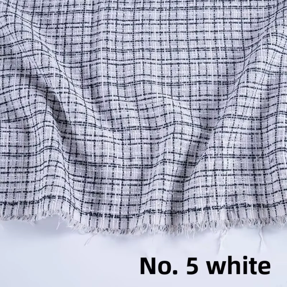 Tweed Wool  Sequin Fabric for Coats Dresses Shoes DIY Sewing Pillows Bouquet Wrapping Clothing Dress Cloth Material By The Meter