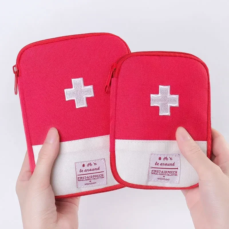 Botiquín de primeros auxilios para viaje, Camping al aire libre, útil Mini bolsa de almacenamiento de medicina, bolsa de supervivencia de emergencia para acampar, pastillero