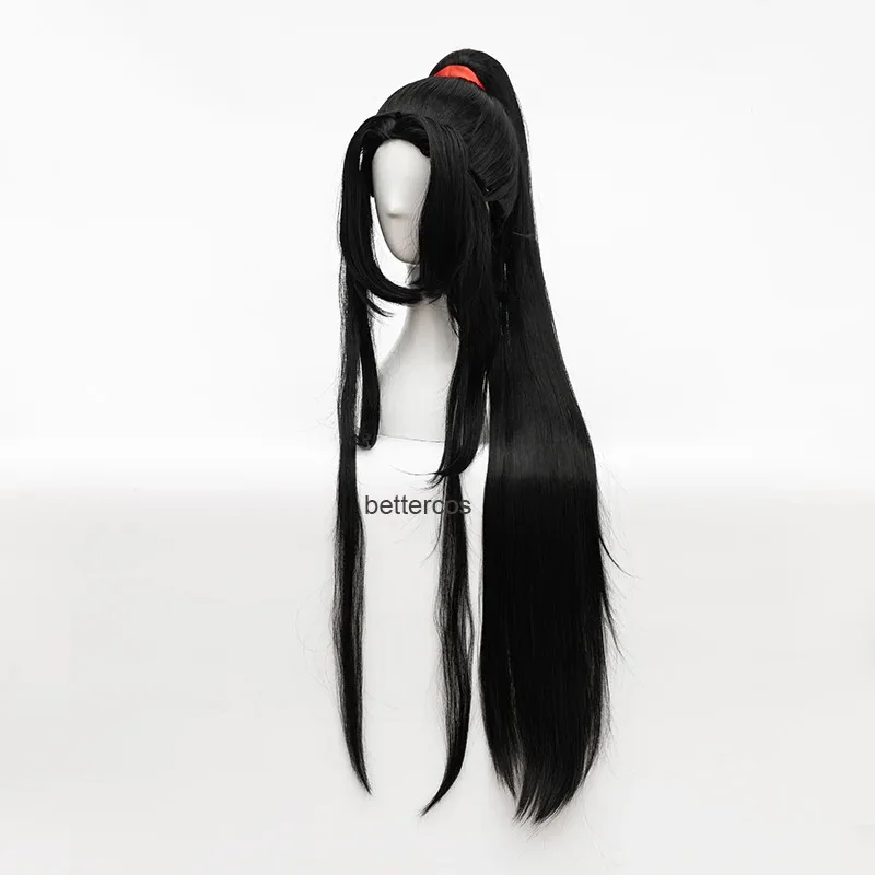 Anime mo dao zu shi cosplay yiling patriarca ver wei wu xian peruca cosplay wei wuxian chinês antigo perucas + peruca boné