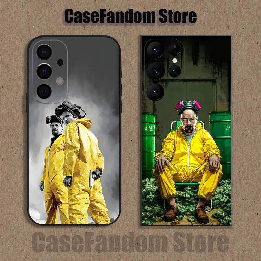 

W-Walter W-White Shockproof Phone Case For Samsung S26,S25,S24,S21,S22,S23,S30,Ultra,S20,Plus,Fe,Lite,5G Black Cover