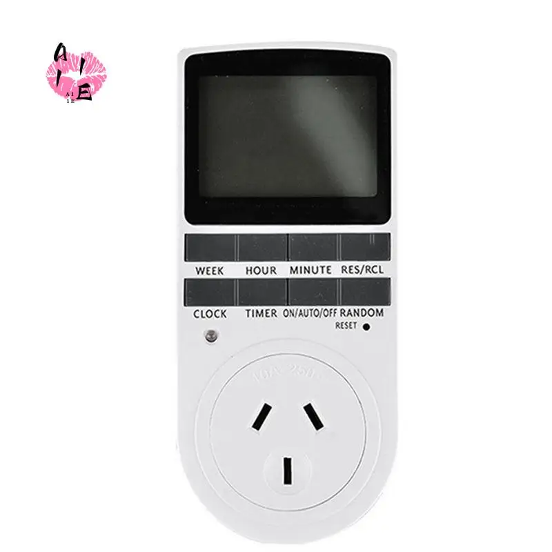 A11E-Intelligent Digital Temperature Controller AU Switch Socket 240V 50Hz LCD Display Indoor Timing Power Switch AU Plug