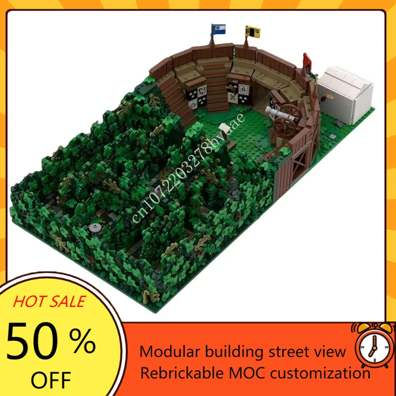 2222PCS Customized MOC Modular Labyrinth Treasure street view Model Building Blocks Bricks Children birthday toys Christmas gift