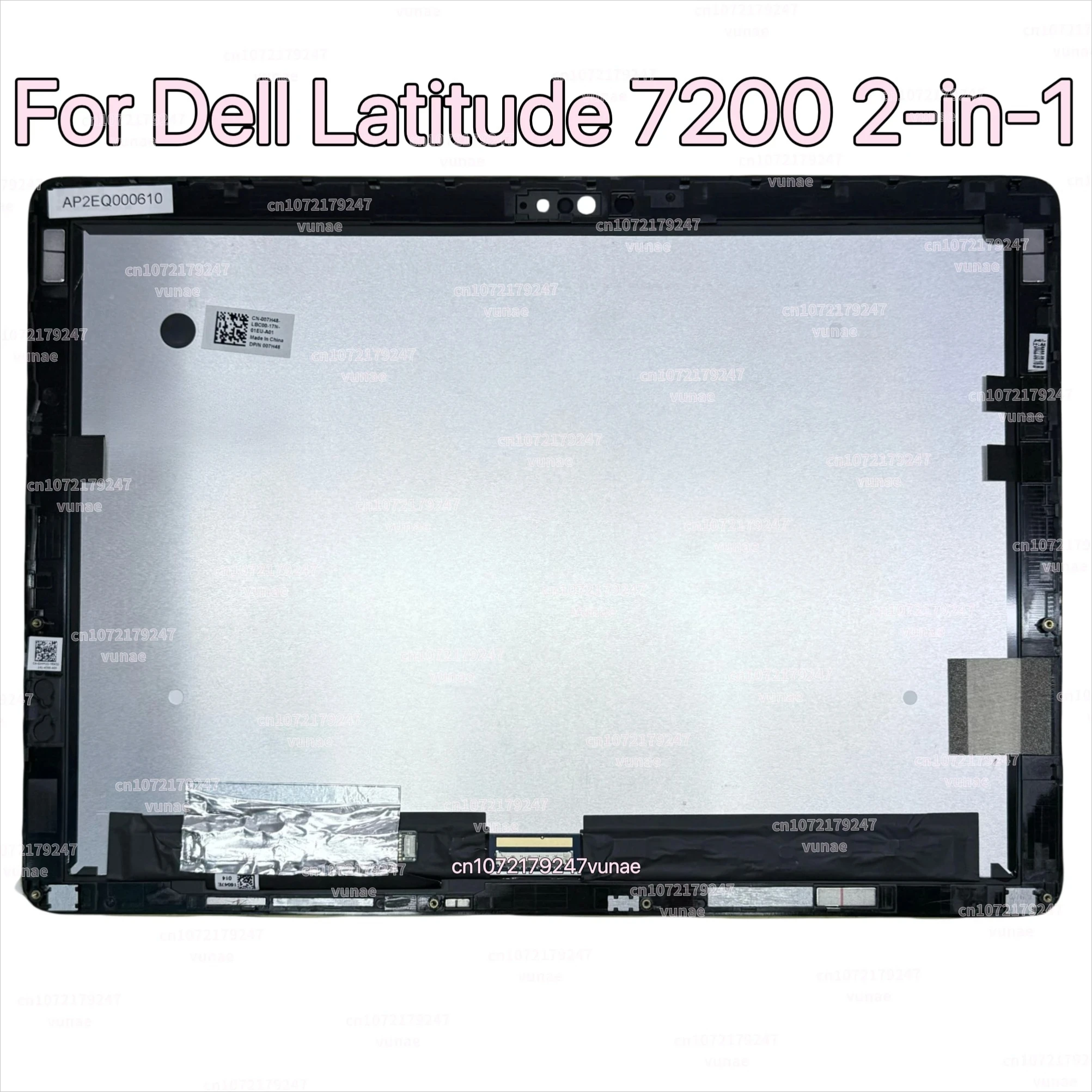 For Dell Latitude 7200 2-in-1 Display LQ123N1JX35 12.3'' FHD