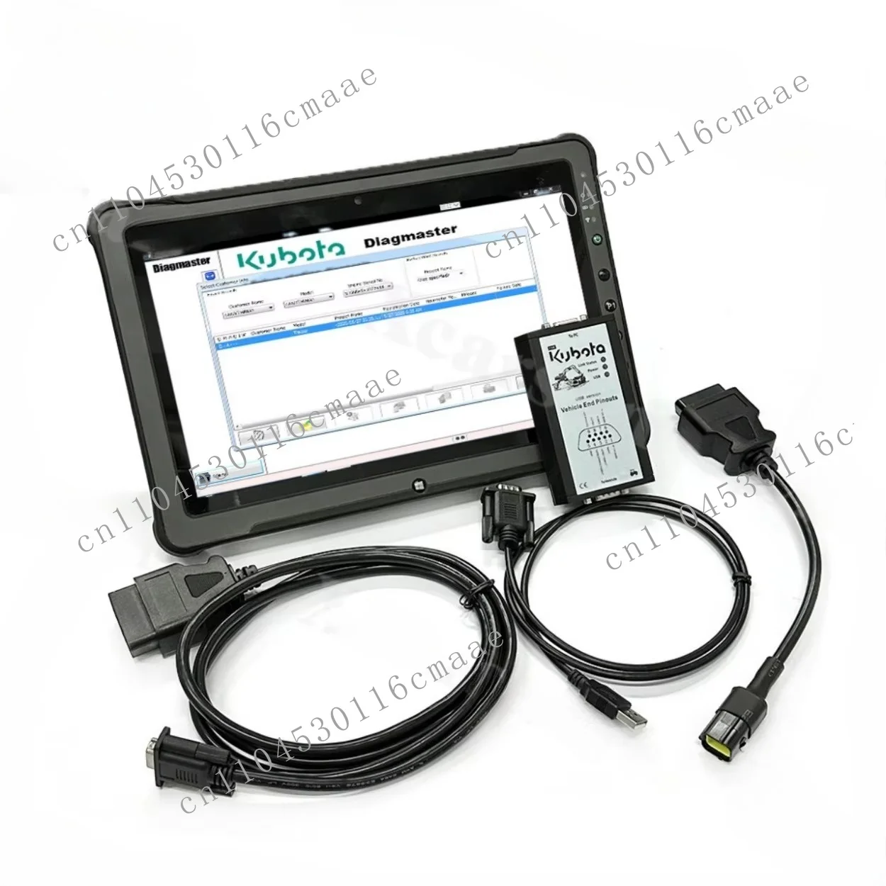 tablet is suitable for Kubota Diagmaster diagnostic tool, Kubota diagnostic kit, with Python software, agricultural machinery