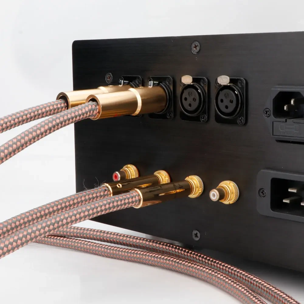 1 Pair Accuphase 40th Edition OCC RCA/XLR Interconnect HiFi Signal Cable Oxygen-Free Copper Core, Double Shielding