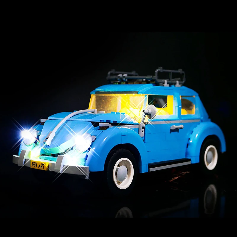 DIY LED Light Kit สําหรับ LEGO 10252 Volkswagen Beetle (เฉพาะไฟ LED,ไม่มีบล็อกรุ่น)