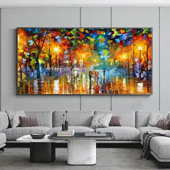 Abstract Night Landscape Painting 2