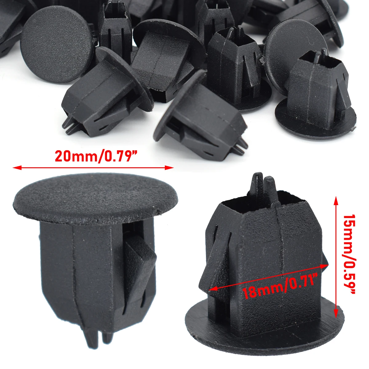 25Pcs Car Boot Lid Trunk Lining Cover Clogging Liner Trim Clip Retainer Fastener For Volvo S80 S80L S60 S40 30715711 Rivet