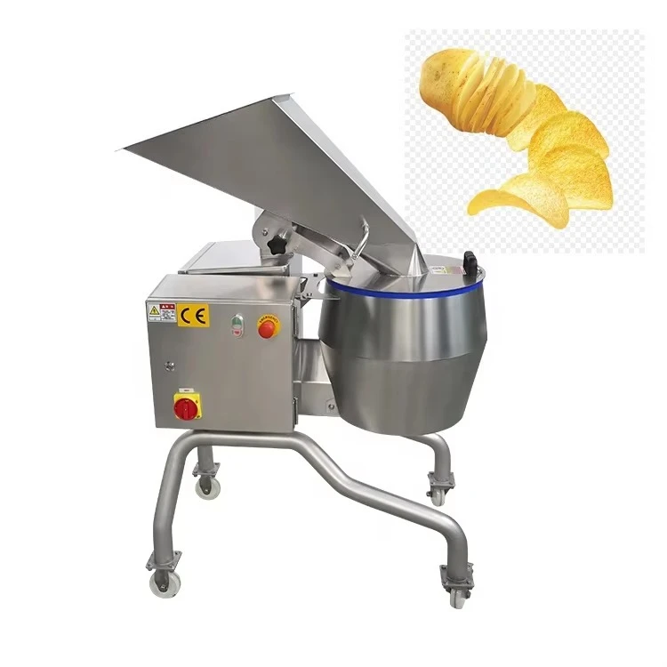 High Processing Output and Precision Cut Electric Potato Chip Slicer Machine for Snack Food Processor