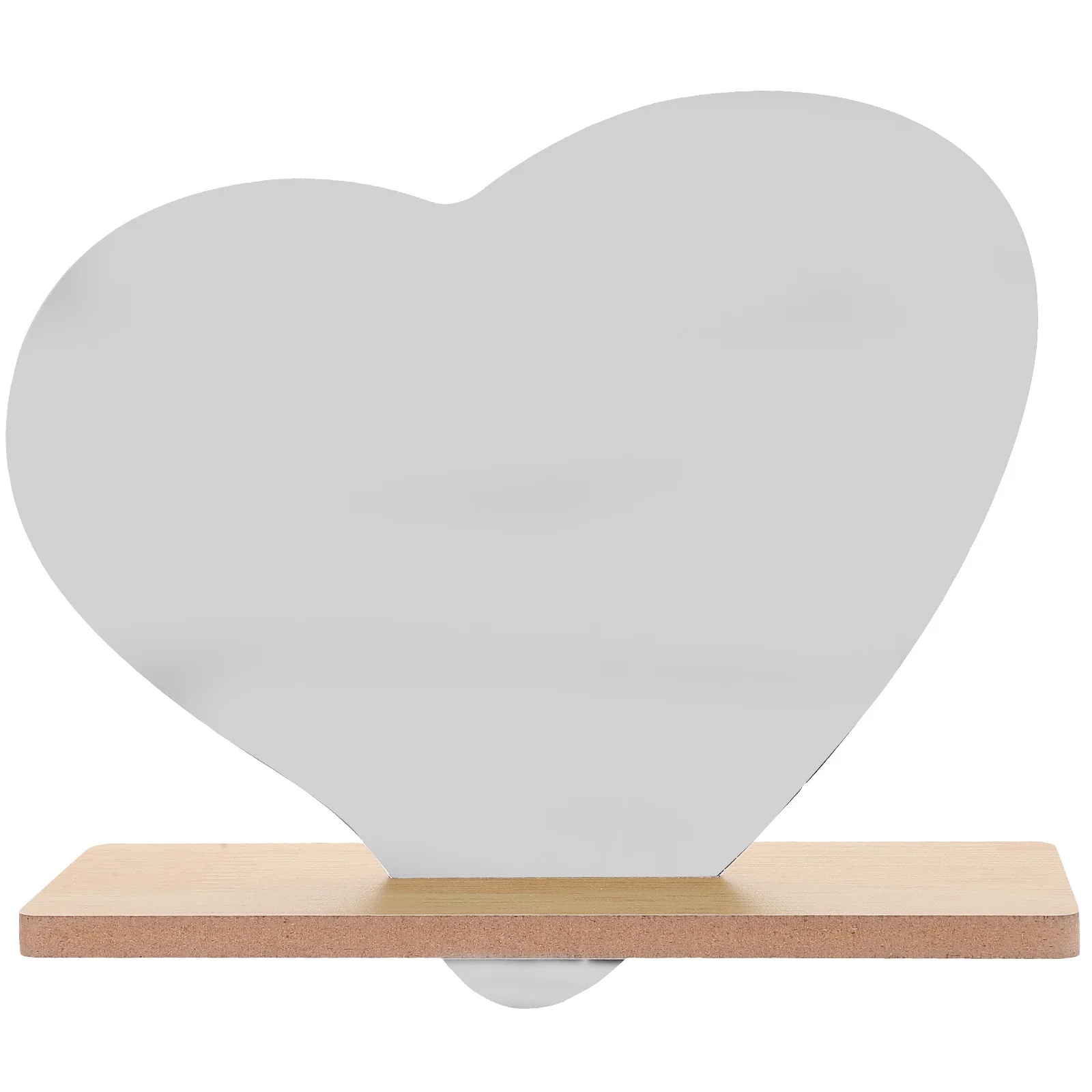 1Set Irregular Heart Makeup Mirror Frameless Vanity Table Decor Clear No Distortion Exquisite Craftsmanship