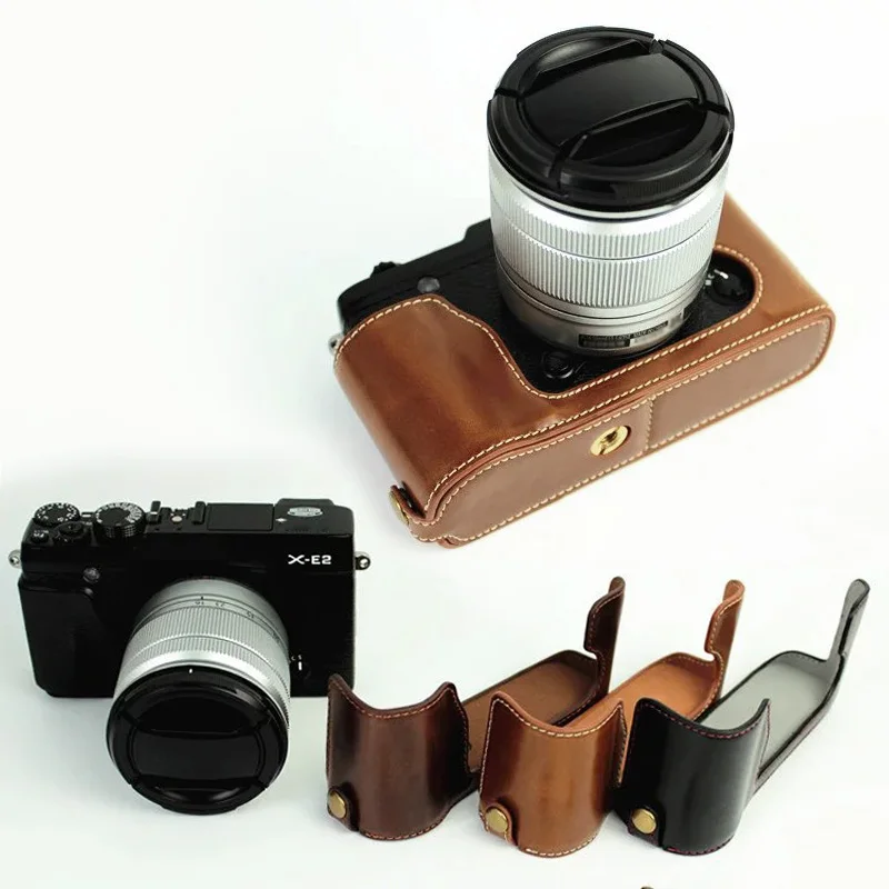 Leather Half Case for FUJI X-E2s X-E2 Fujifilm XE2 XE2s Camera Grip