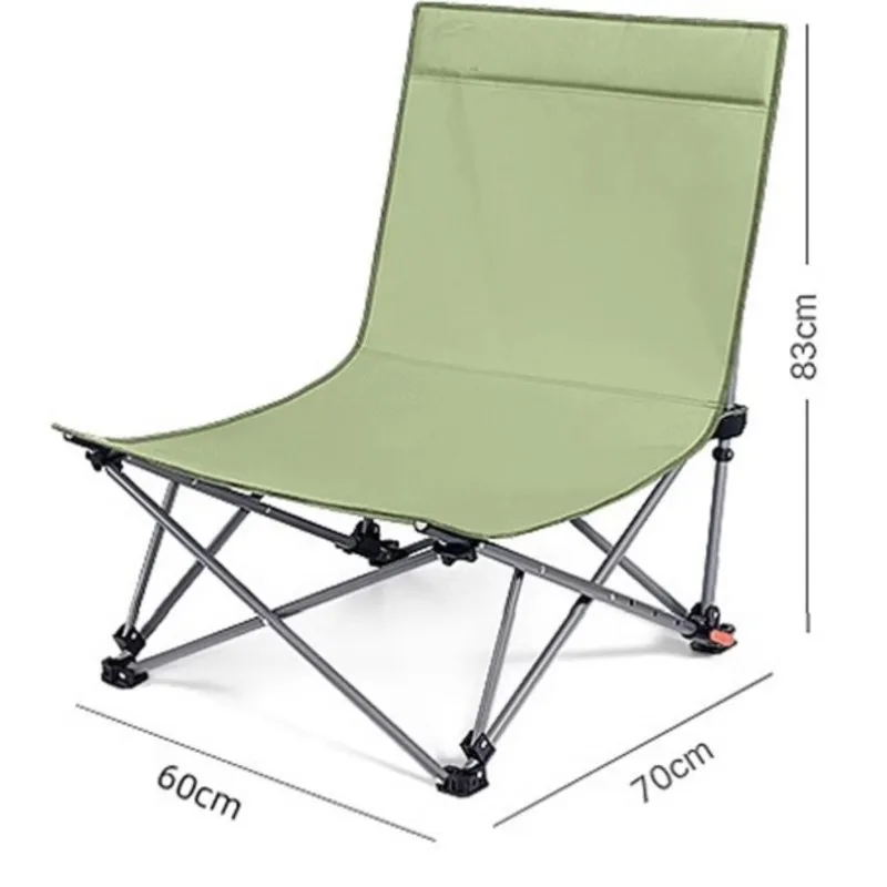 Outdoor Lounge Chair Camping Beach Folding Chair Nap Tool Dual-use Chair For Sitting And Lying Camping Chair Fishing Chair 2024