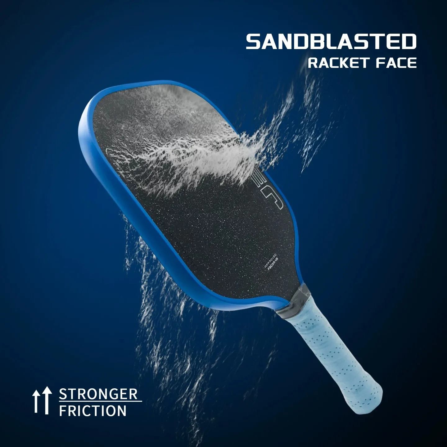 Big-brand Style Pickleball Paddle, Coarse Matte Grain Paint, Hot-Pressed Power 5th Gen Foam Core, Carbon Fiber