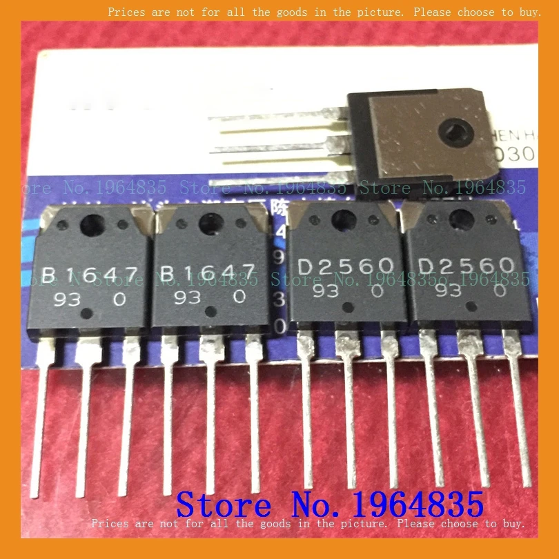 2pcs/lot=a pair 2SB1647 2SD2560 B1647 D2560