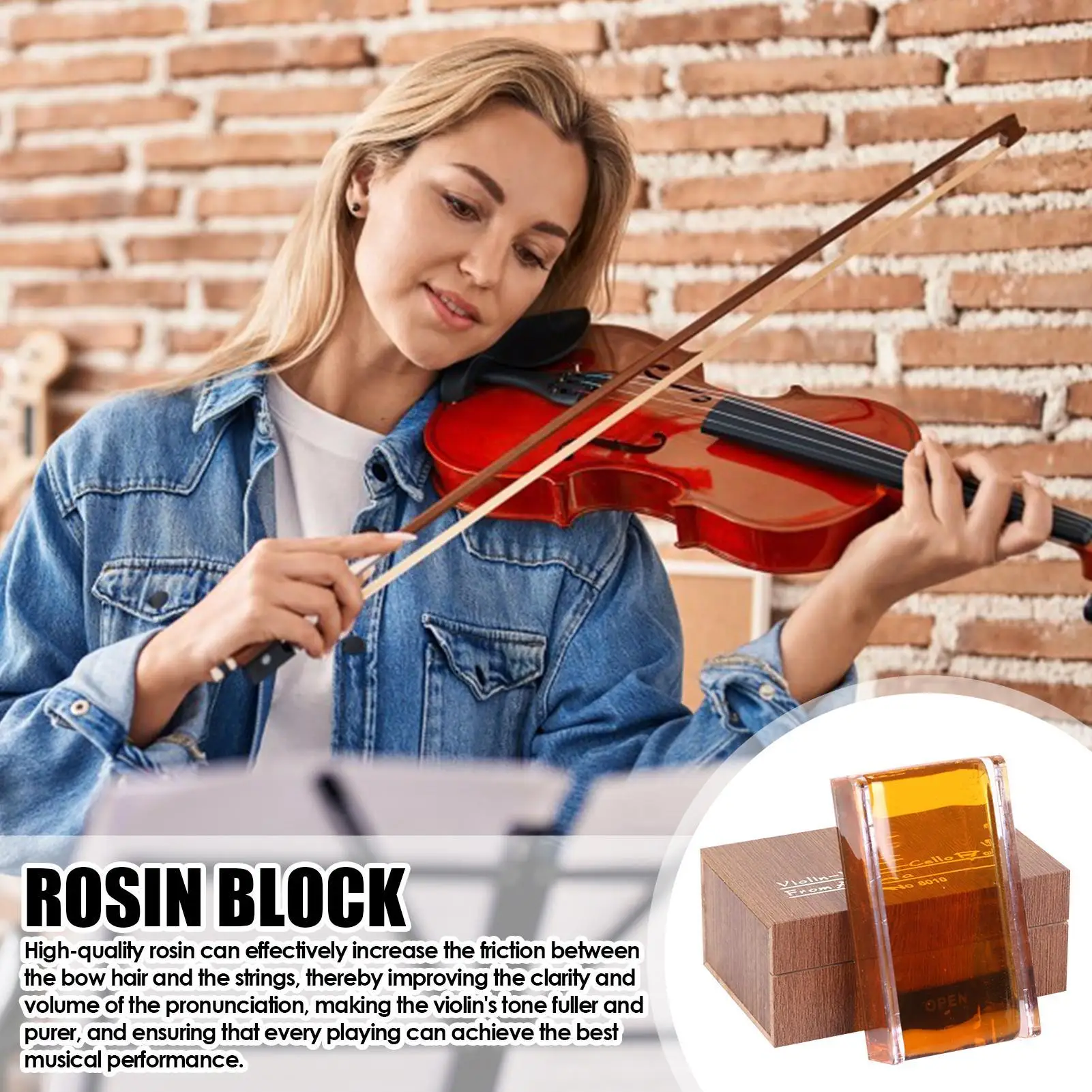 Yellow Violin Rosin for Bow Violin Rosin Resin For Violin, Viola, Cello,Erhu Bowed String Instruments Repair Accessories