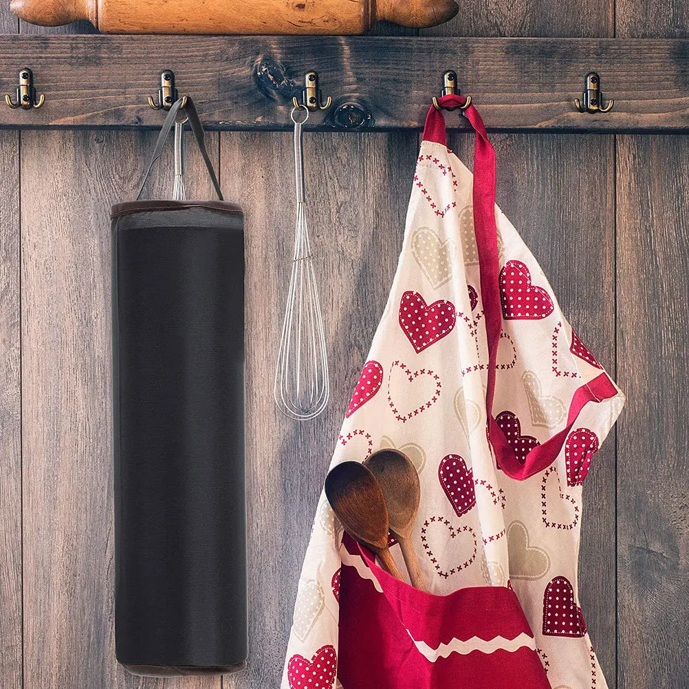 

3Pcs Grocery Storage Bag Organizer Hanging Design Oxford Cloth Nylon Reusable Plastic Bag Dispenser Kitchen Drawer